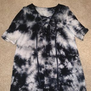american eagle tie-dye short sleeve barely worn